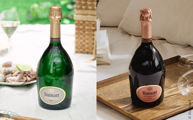 Enjoy an extra 9% off the already discounted prices of iconic cuvées from Maison Ruinart!